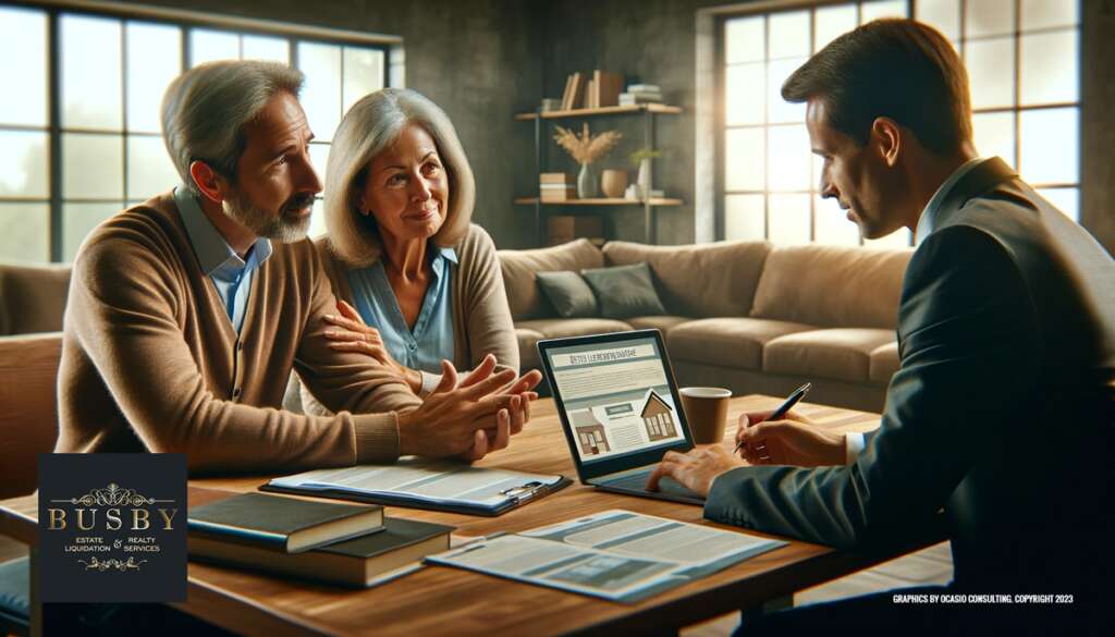 image of a couple Selecting the Right Estate Liquidation Service. Image by Ocasio Consulting LLC.